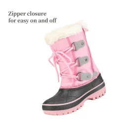 Girls and Boys Fur Lined Winter Snow Boots