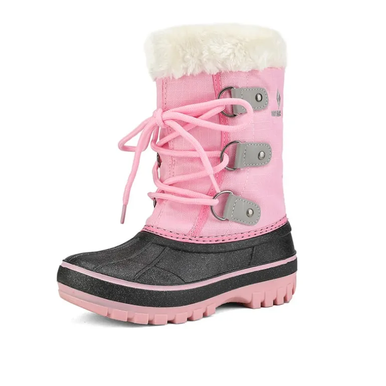 Girls and Boys Fur Lined Winter Snow Boots