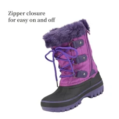 Girls and Boys Fur Lined Winter Snow Boots