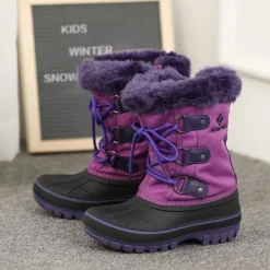 Girls and Boys Fur Lined Winter Snow Boots