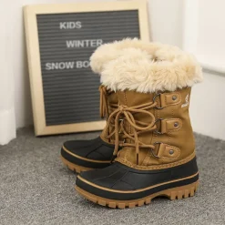 Girls and Boys Fur Lined Winter Snow Boots