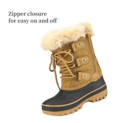 Girls and Boys Fur Lined Winter Snow Boots