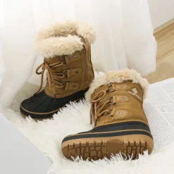 Girls and Boys Fur Lined Winter Snow Boots