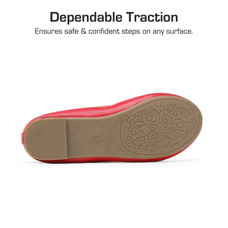 Girls Ankle-Strap Ballerina Flat Shoes
