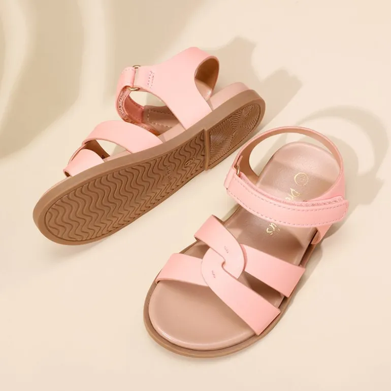 Girls Ankle Strap Strappy Flat Sandals