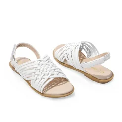 Girls' Ankle-Strap Strappy Flat Sandals