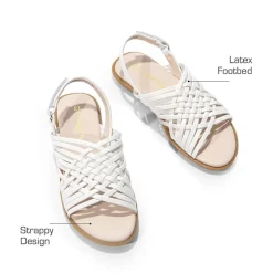 Girls' Ankle-Strap Strappy Flat Sandals