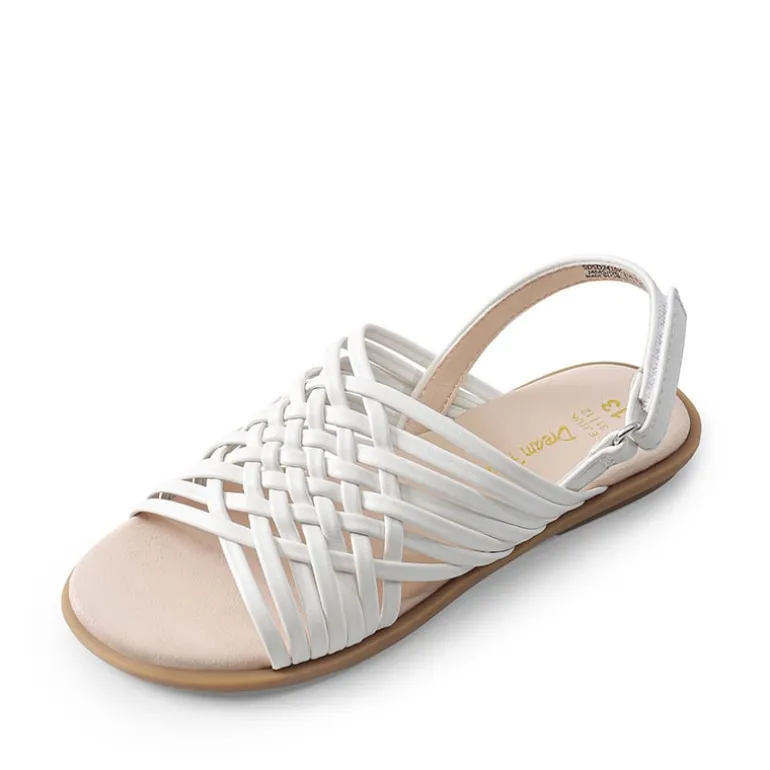 Girls' Ankle-Strap Strappy Flat Sandals