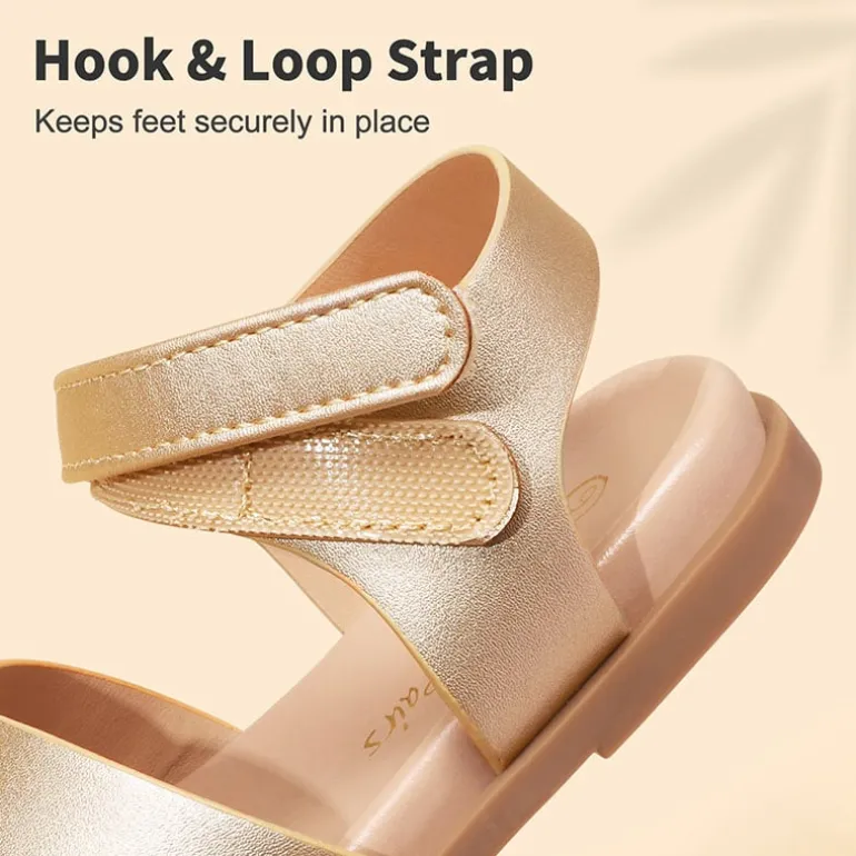 Girls Ankle Strap Strappy Flat Sandals