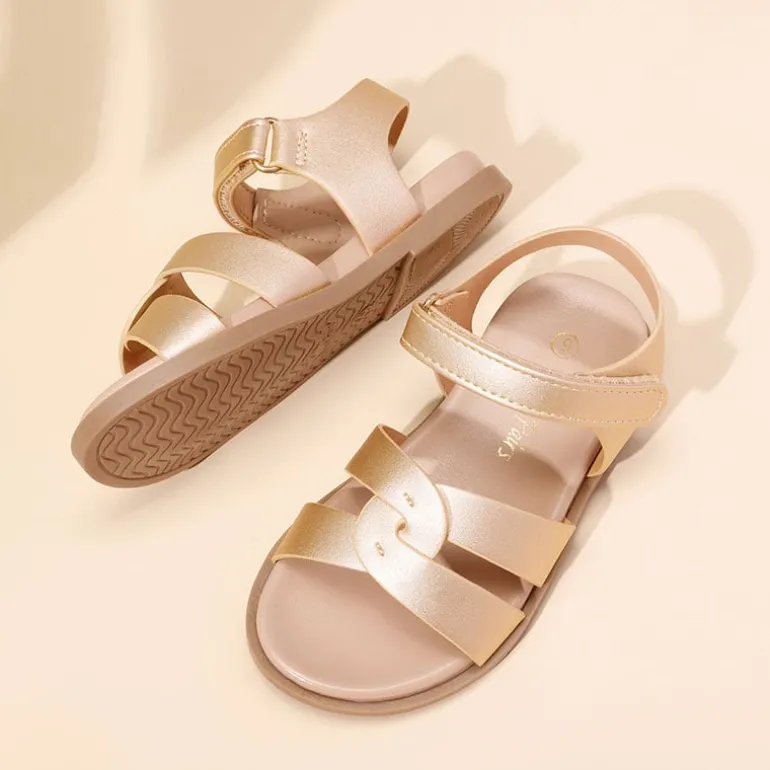 Girls Ankle Strap Strappy Flat Sandals