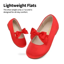 Girls Bow Ballerina Flats