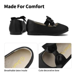 Girls Bow Ballerina Flats