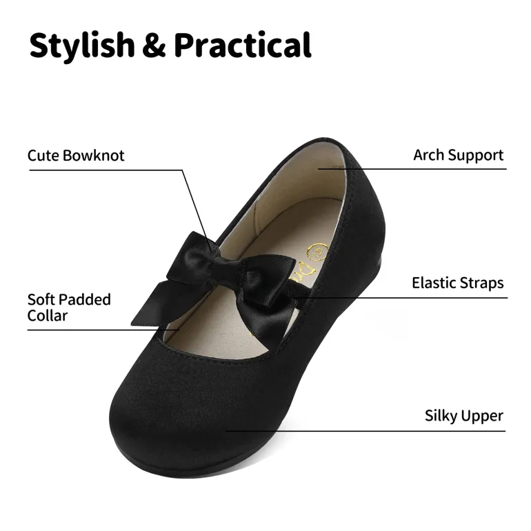 Girls Bow Ballerina Flats