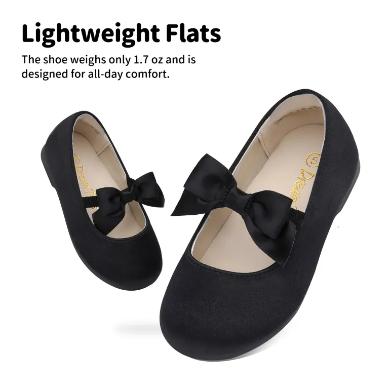 Girls Bow Ballerina Flats