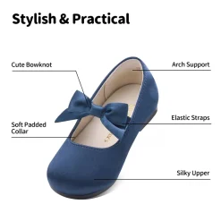 Girls Bow Ballerina Flats