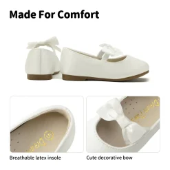 Girls Bow Ballerina Flats