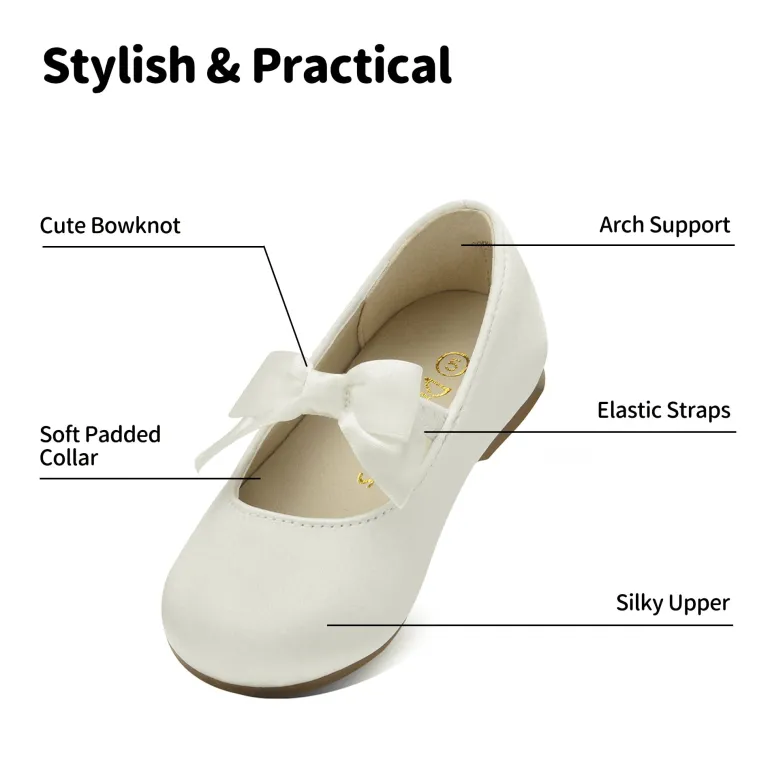 Girls Bow Ballerina Flats