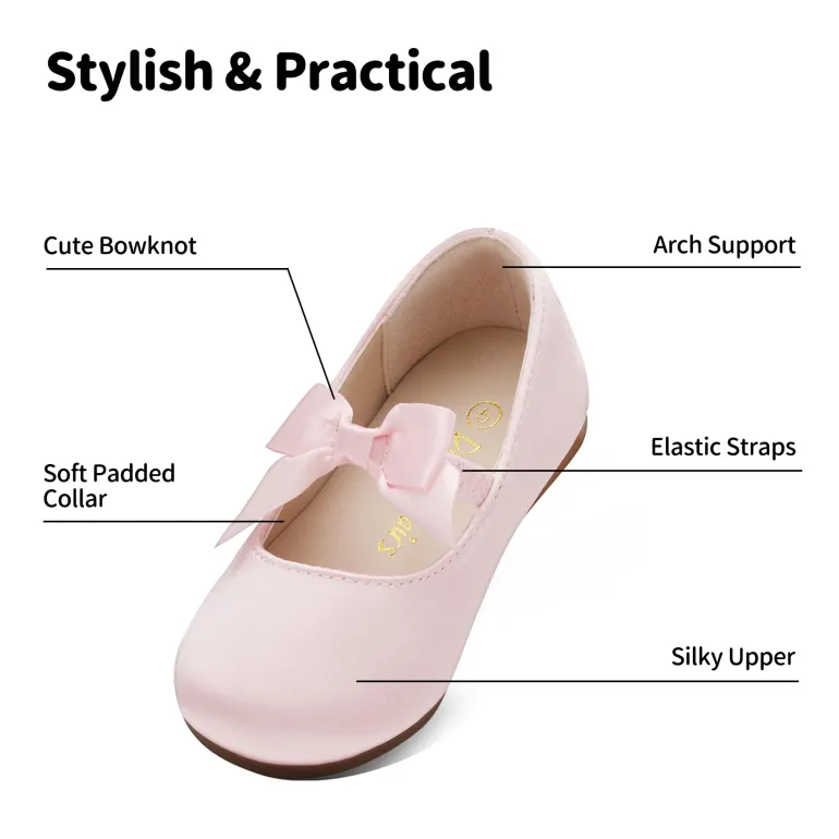 Girls Bow Ballerina Flats
