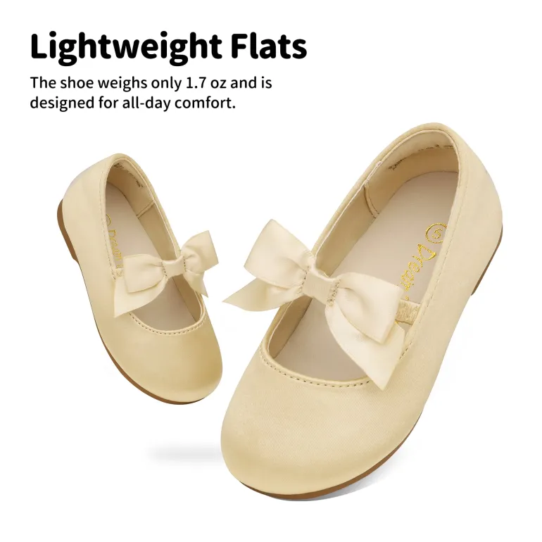 Girls Bow Ballerina Flats