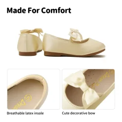 Girls Bow Ballerina Flats
