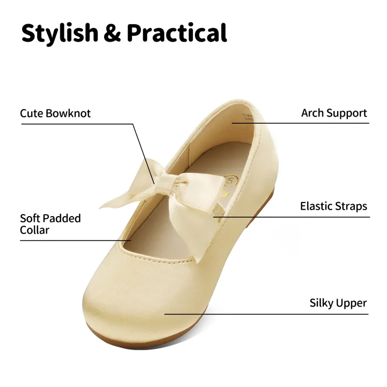 Girls Bow Ballerina Flats