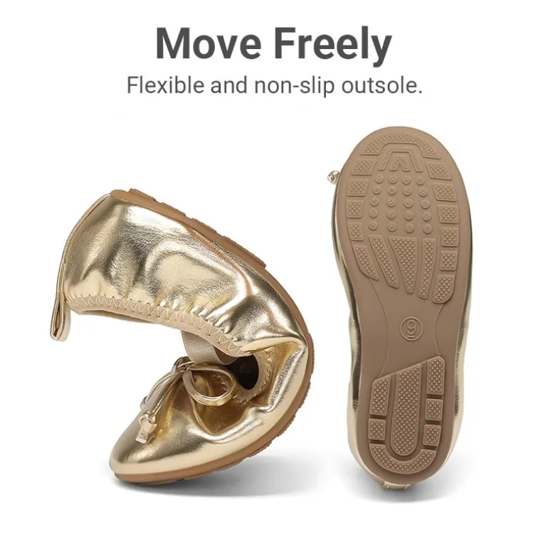 Girls’ Bow Dress Flats with Arch Support