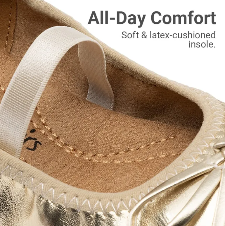 Girls’ Bow Dress Flats with Arch Support