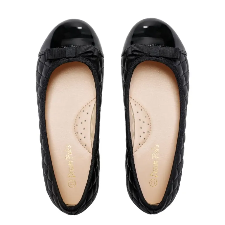Girls Bow Slip-Resistant Ballerina Flats