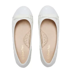 Girls Bow Slip-Resistant Ballerina Flats
