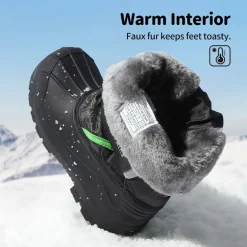Girls & Boys Waterproof Snow Boots