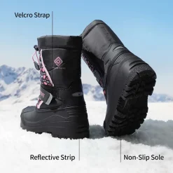 Girls & Boys Waterproof Snow Boots