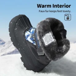 Girls & Boys Waterproof Snow Boots