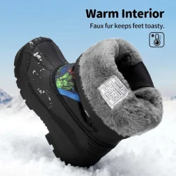 Girls & Boys Waterproof Snow Boots
