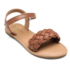 Girls Braided Flat Sandals