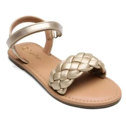 Girls Braided Flat Sandals