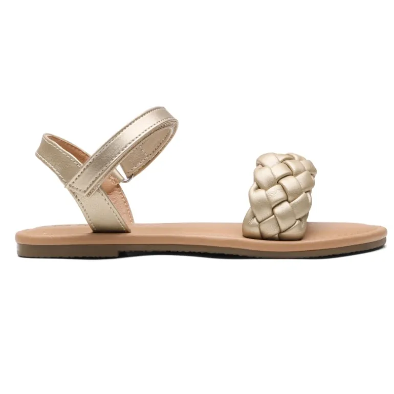 Girls Braided Flat Sandals