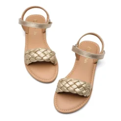 Girls Braided Flat Sandals