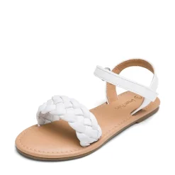 Girls Braided Flat Sandals