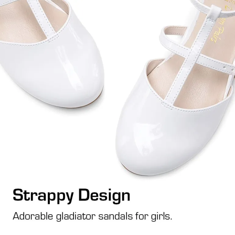 Girls’ Buckle Strap Vegan Leather Dress Shoes
