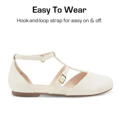Girls’ Buckle Strap Vegan Leather Dress Shoes