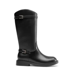 Girls’ Classic Buckle Knee-High Boots