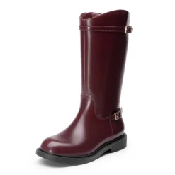 Girls’ Classic Buckle Knee-High Boots