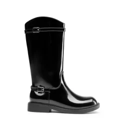 Girls’ Classic Buckle Knee-High Boots