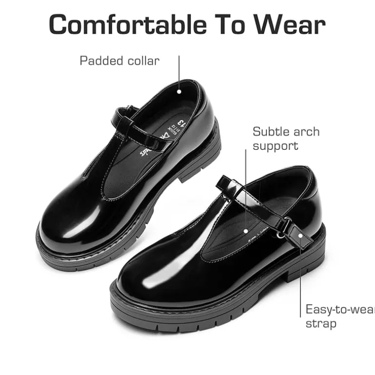 Girls’ Classic T-Strap Mary Janes