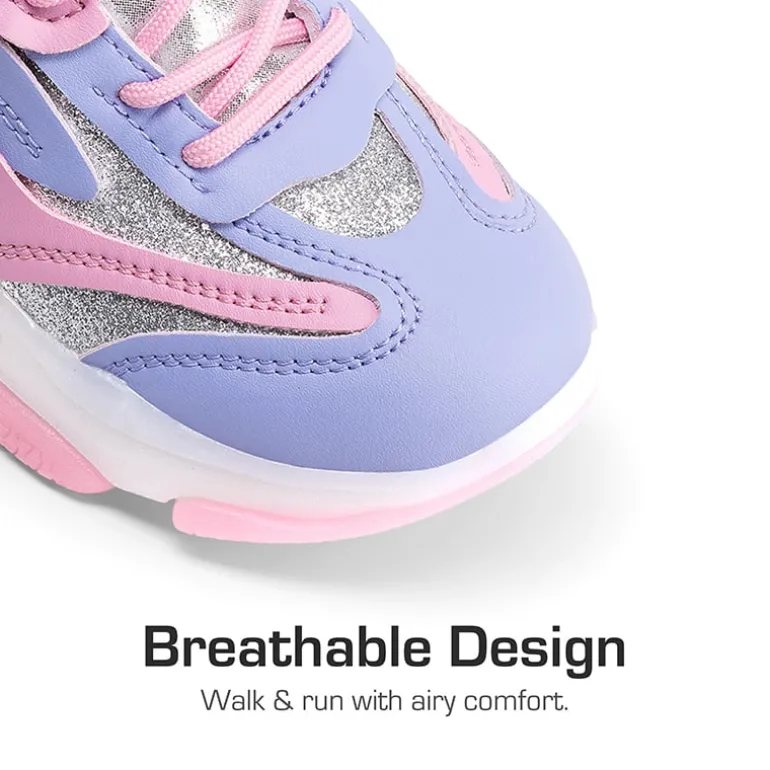 Girls’ Color-Contrast Fashion Sneakers