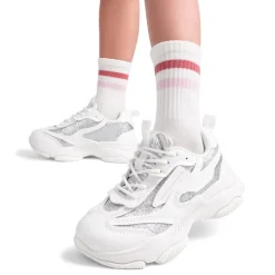 Girls’ Color-Contrast Fashion Sneakers