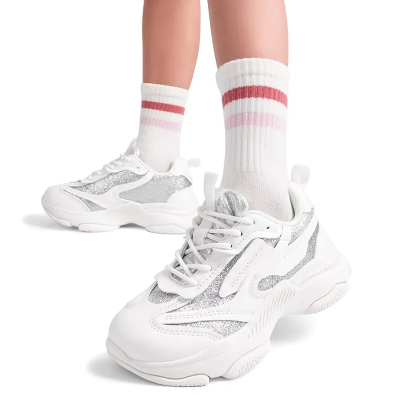 Girls’ Color-Contrast Fashion Sneakers