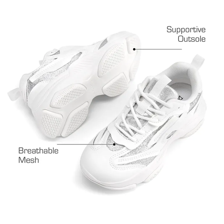 Girls’ Color-Contrast Fashion Sneakers