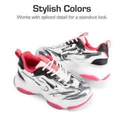 Girls’ Color-Contrast Fashion Sneakers
