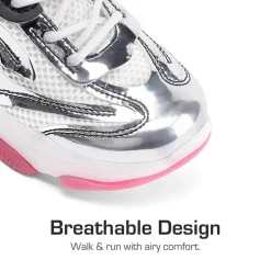 Girls’ Color-Contrast Fashion Sneakers